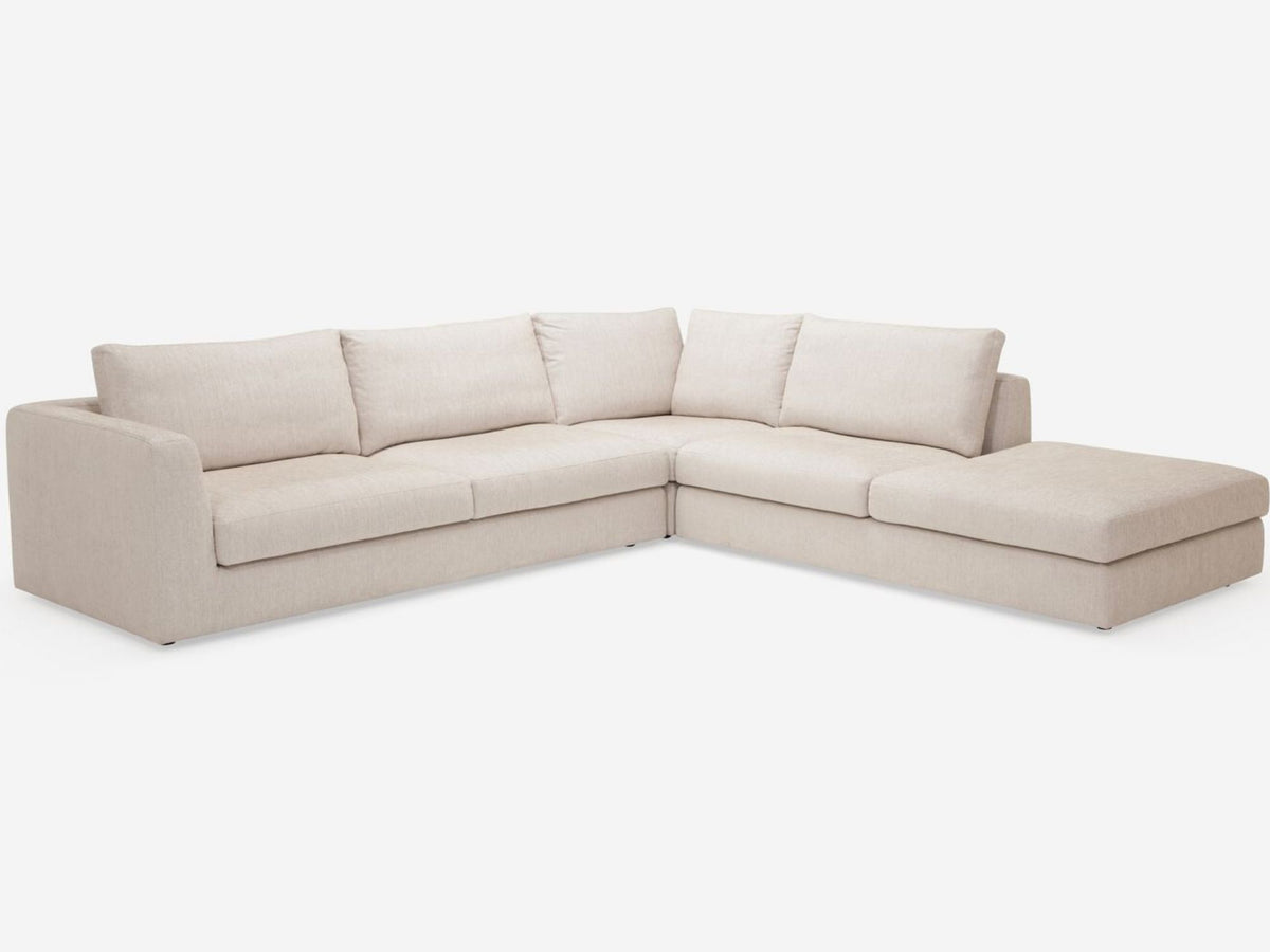 Coda Beach - Right Hand Facing Backless Chaise - 1.5" Legs