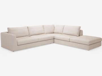 Coda Beach - Right Hand Facing Backless Chaise - 1.5" Legs