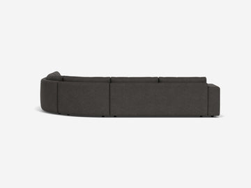 Coda Ash Fabric - Shallow - Right Hand Facing Backless Chaise