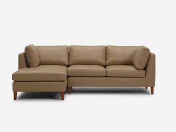 Rein Toast with Java Legs - Left Hand Facing Chaise