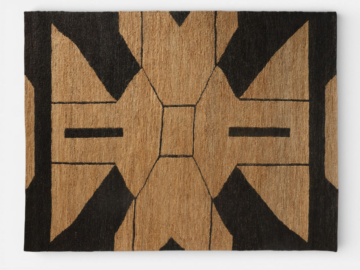 Ace Rug 5' x 8' – Natural/Black