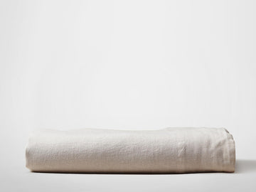 Silk & Snow Flax Flat Sheet – Full / Oat
