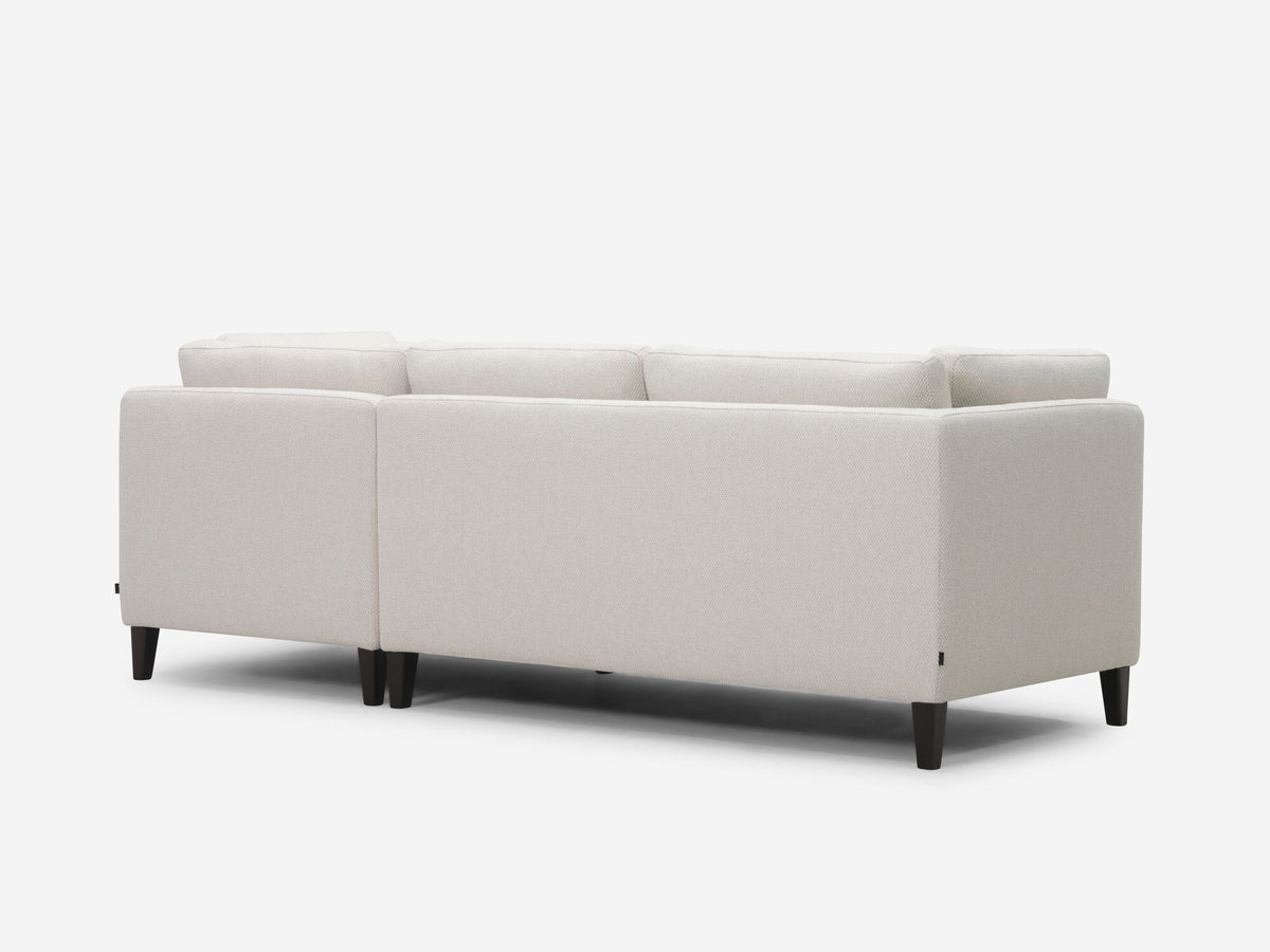 Dreamy Creamy with Onyx Legs - Right Hand Facing Chaise