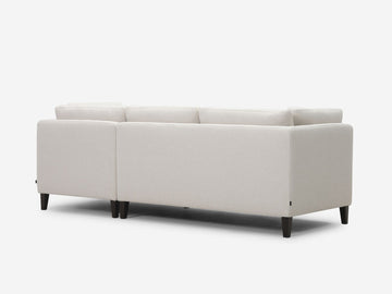 Dreamy Creamy with Onyx Legs - Right Hand Facing Chaise