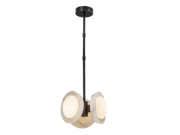 Alonso Pendant – Urban Bronze/Alabaster