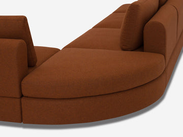 Lana Burnt Orange - Right Hand Facing Loveseat