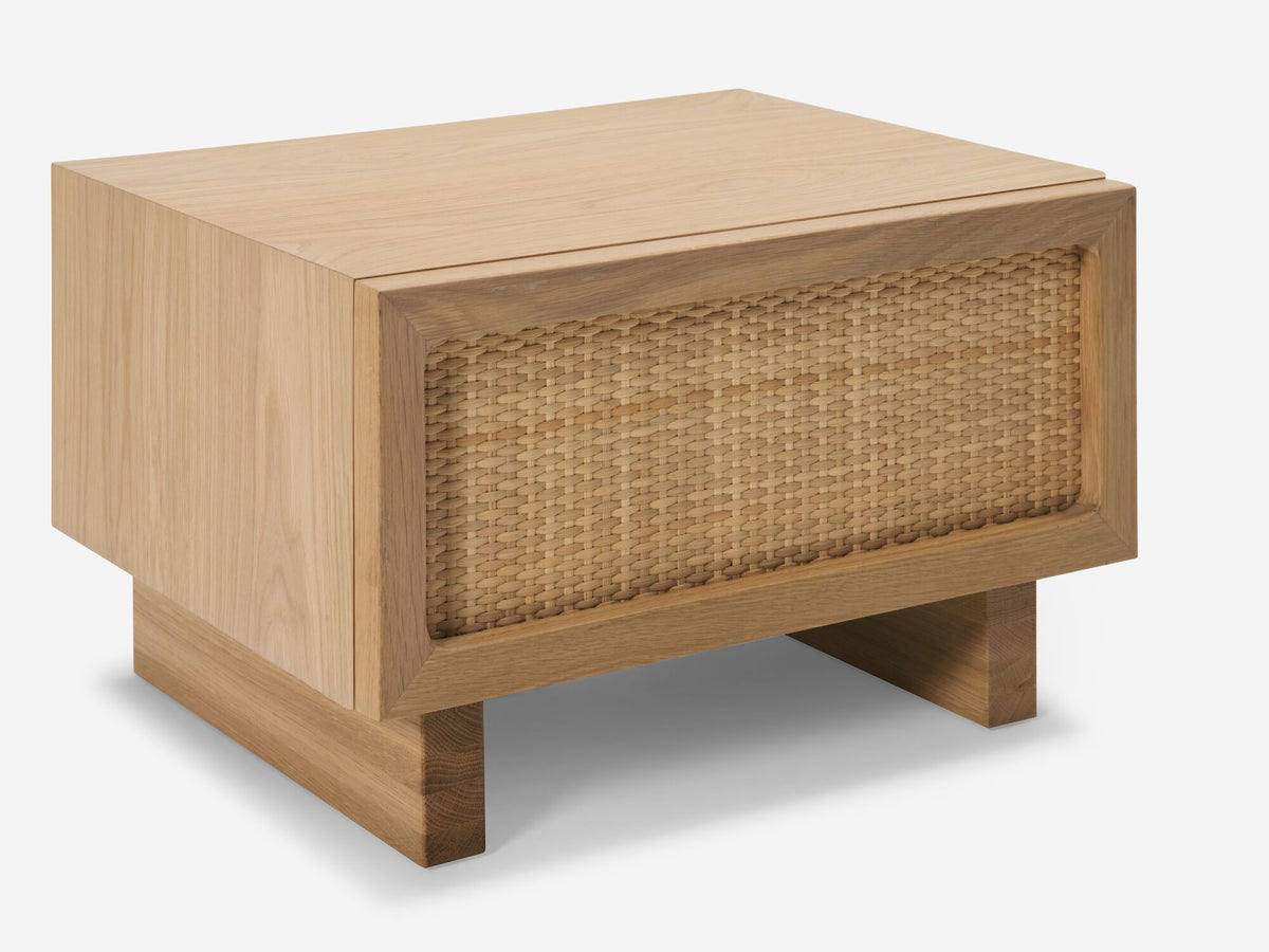 Stadium Single Drawer Nightstand – Oak – view 5