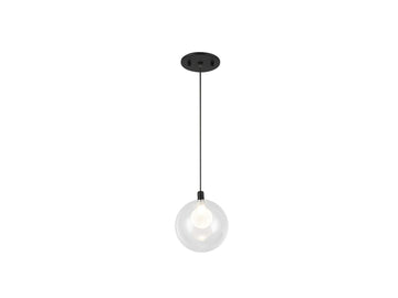 Bolla Pendant – Black/Clear Glass – view 2