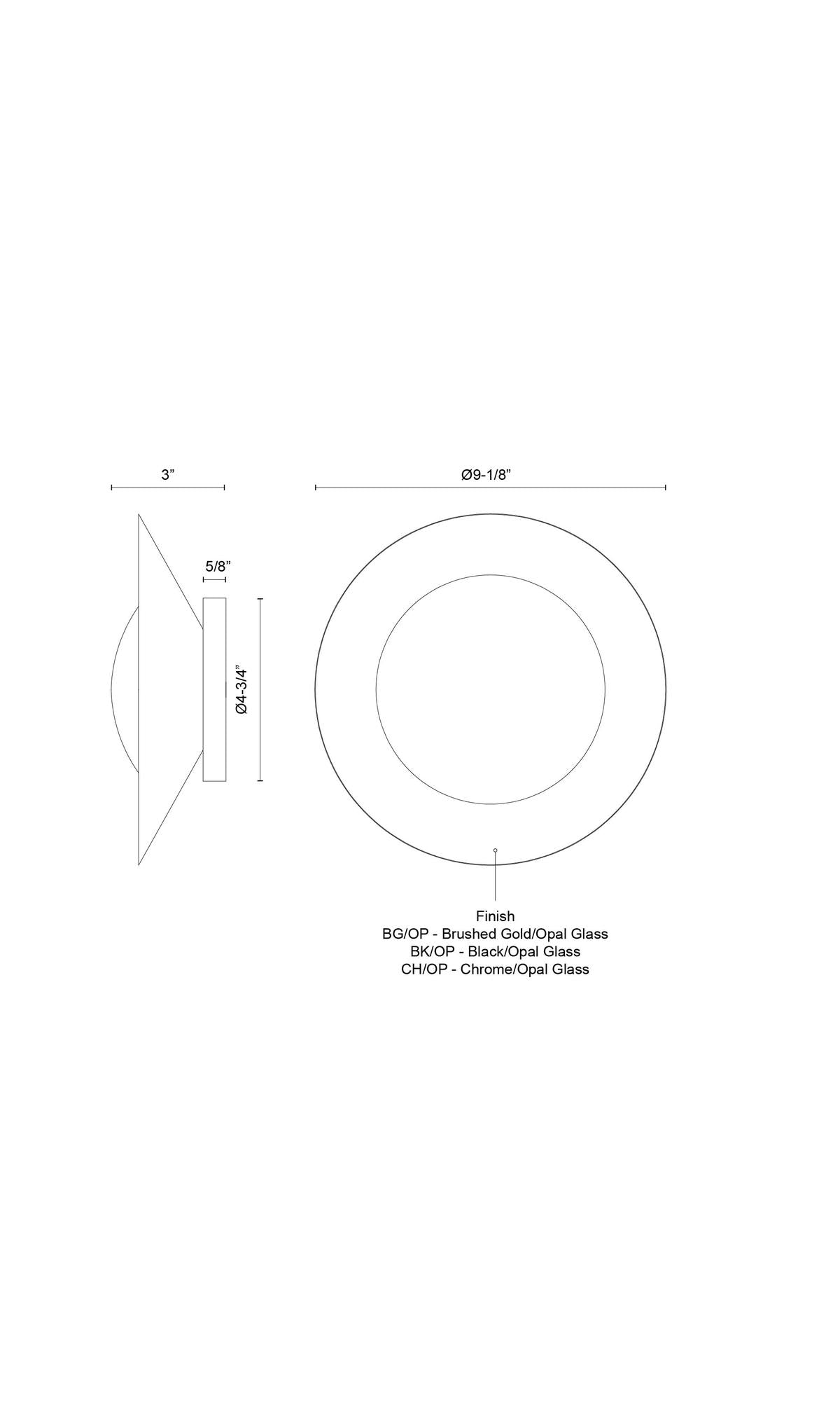 Cleo Wall Sconce – dimensions