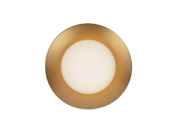Cleo Wall Sconce – 1 Light / Brushed Gold/Opal Glass