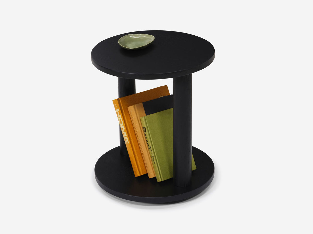 Dizzy End Table – Round / Black – view 5