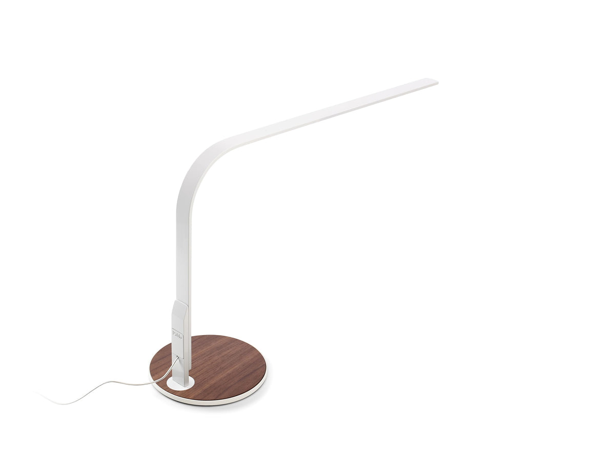Lim 360 Optical Desk Lamp – White/Walnut