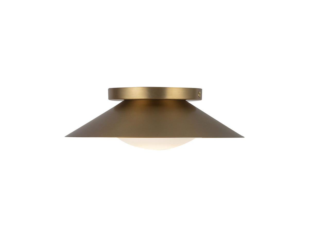 Cleo Wall Sconce – 1 Light / Brushed Gold/Opal Glass – view 2