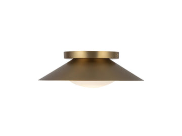 Cleo Wall Sconce – 1 Light / Brushed Gold/Opal Glass – view 2