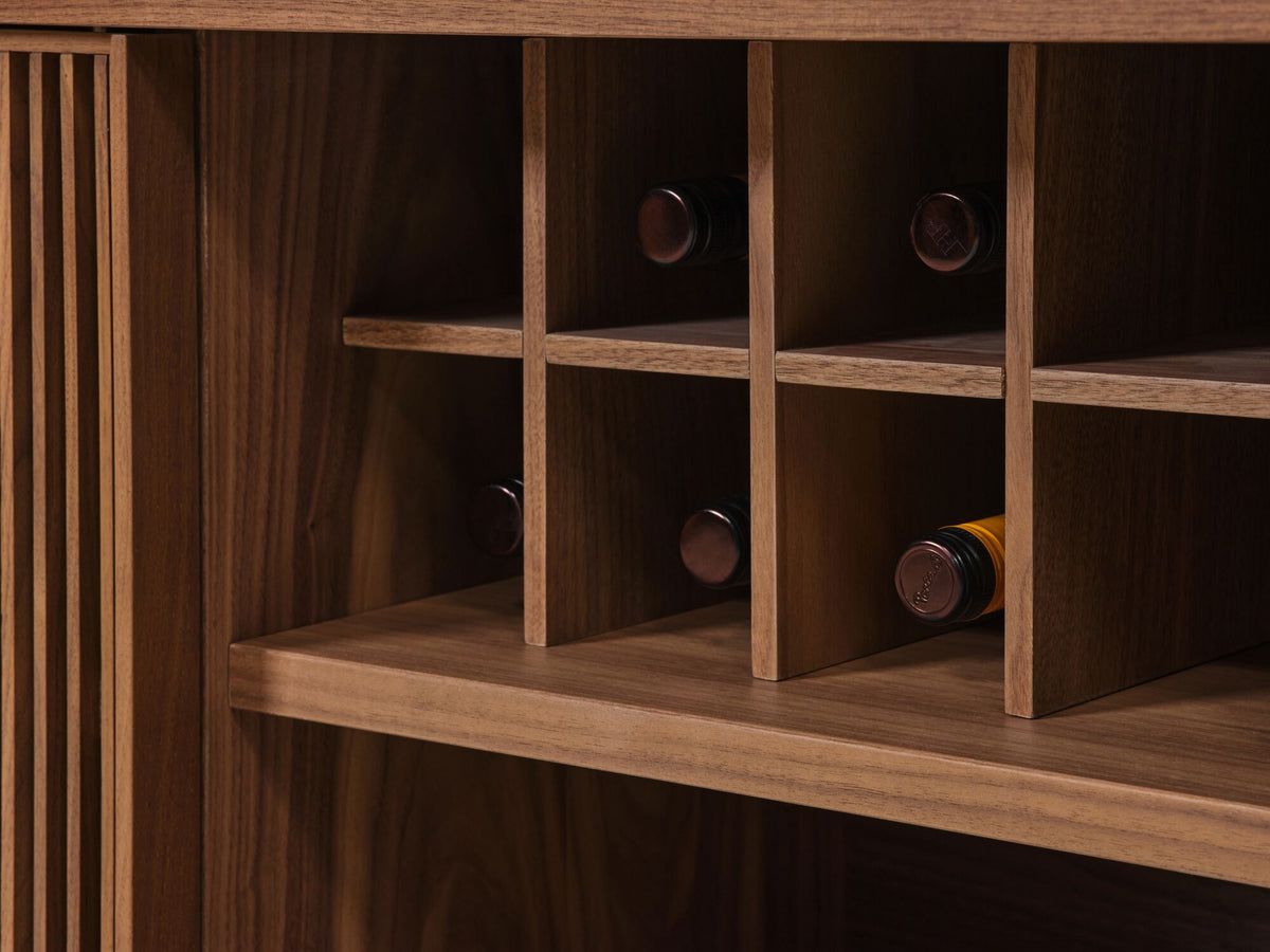 Walnut with Optional Wine Rack
