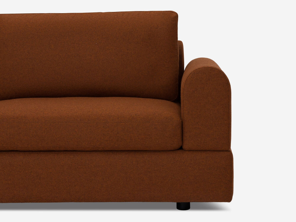 Lana Burnt Orange - Right Hand Facing Loveseat