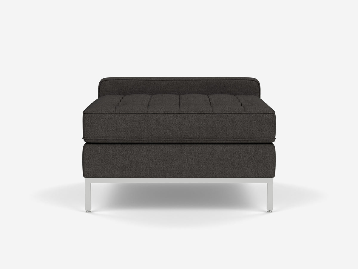 Panama Anthracite with Stainless Steel Legs - Low Arm Height