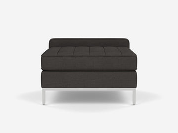 Panama Anthracite with Stainless Steel Legs - Low Arm Height