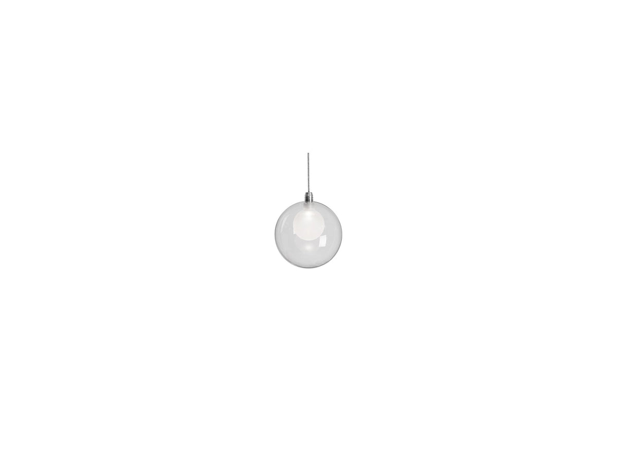 Bolla Pendant – Chrome/Clear Glass – view 2