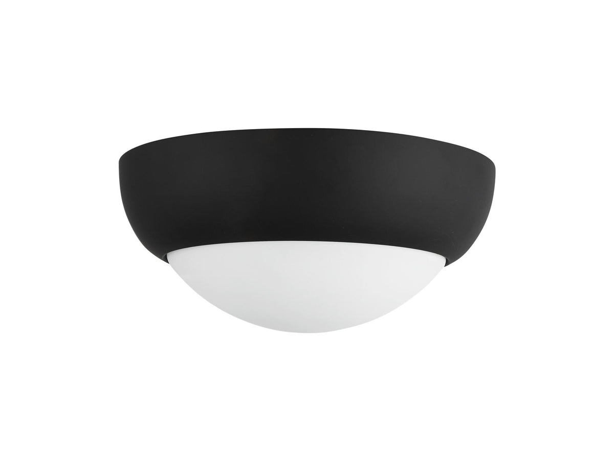 Rubio Flush Mount Light – 11" - Black Only / Matte Black/Opal Matte Glass – view 3