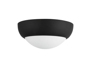 Rubio Flush Mount Light – 11" - Black Only / Matte Black/Opal Matte Glass – view 3
