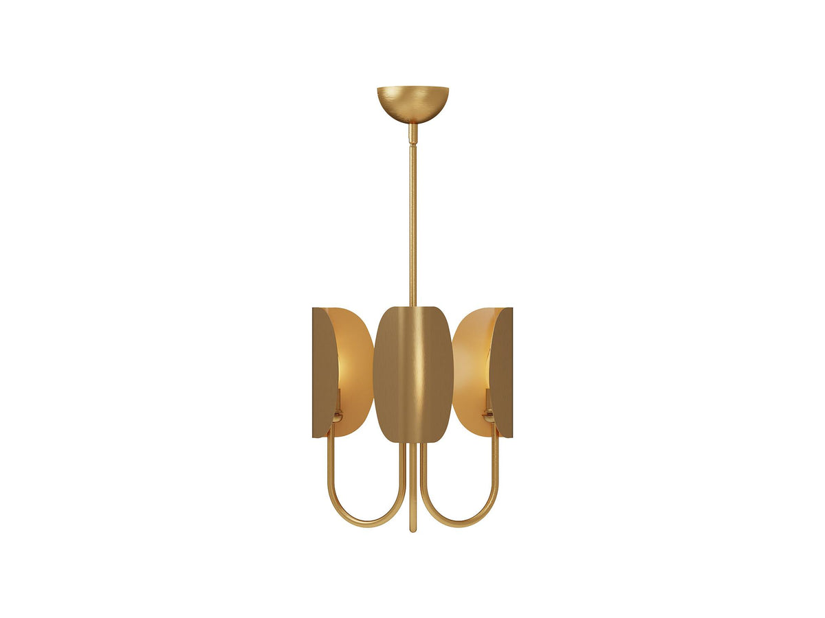 Seno Chandelier – 15" / Aged Gold