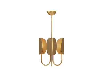 Seno Chandelier – 15" / Aged Gold