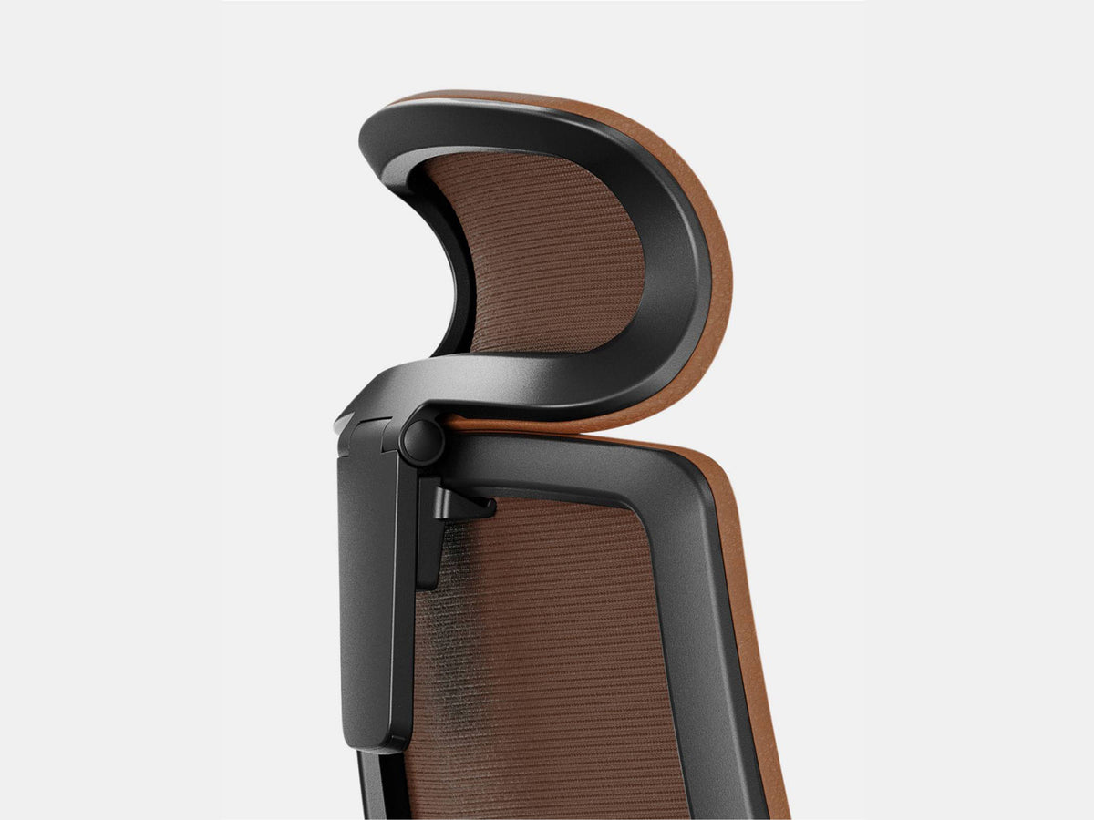 Ergonomic Pro Headrest – Leather / Saddle