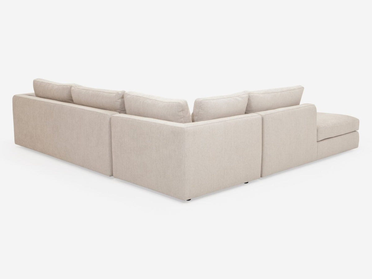 Coda Beach - Left Hand Facing Backless Chaise - 1.5" Legs
