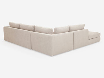 Coda Beach - Left Hand Facing Backless Chaise - 1.5" Legs