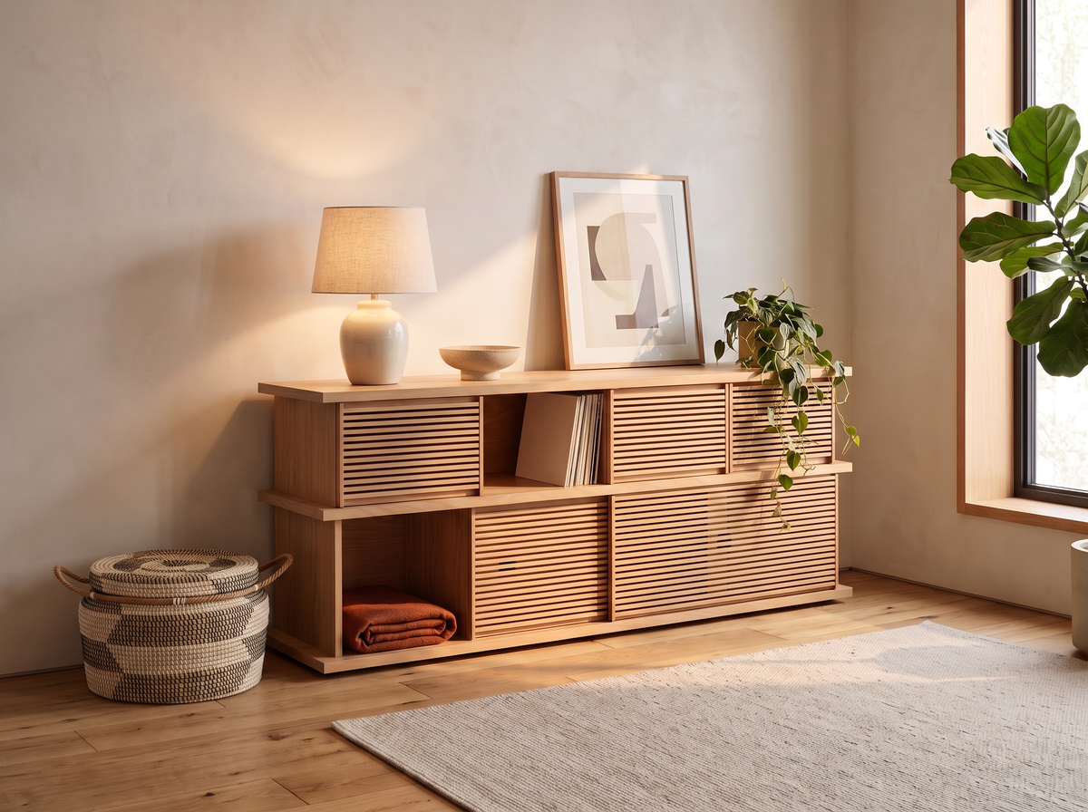 Plank 65" Tall Media Unit