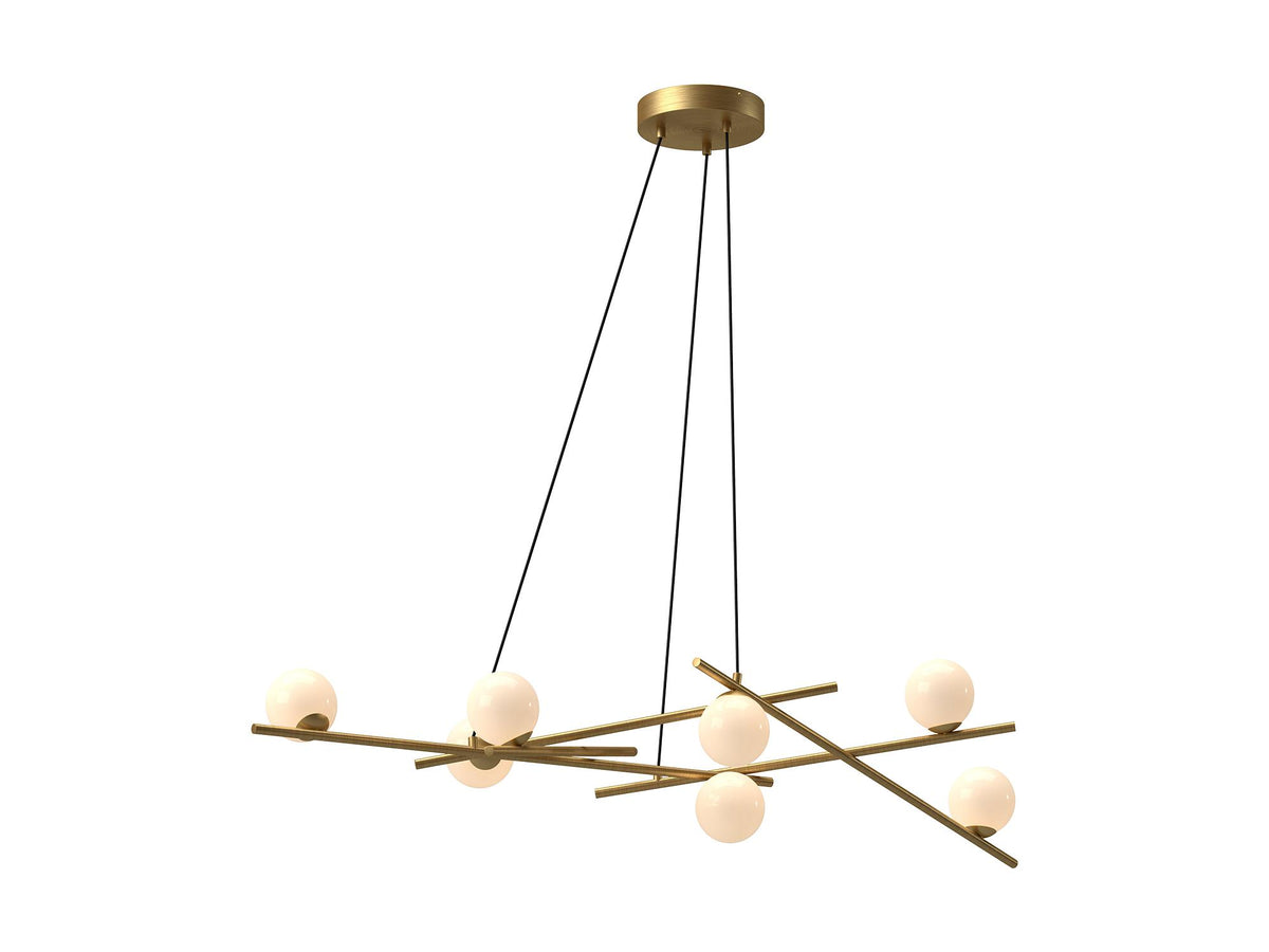 Amara Chandelier – 54" / Brushed Gold