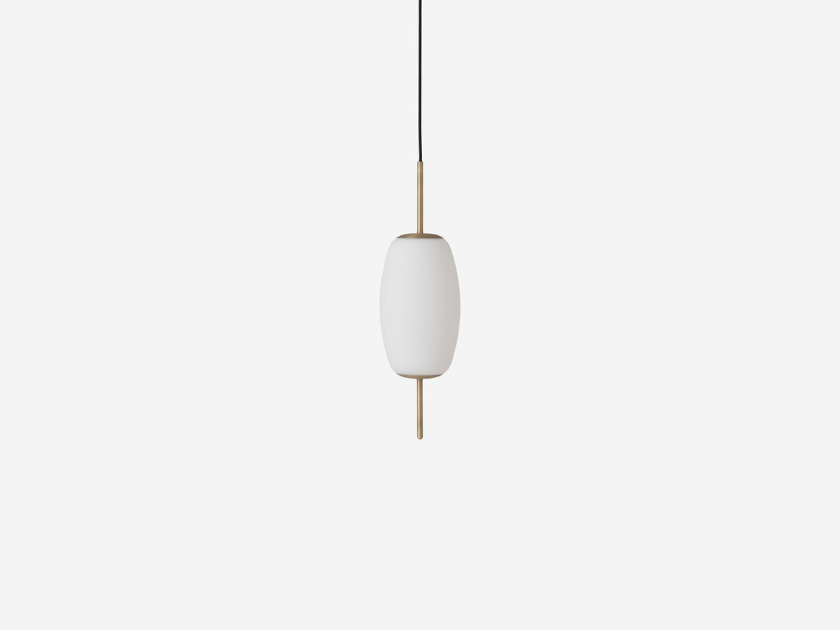 Silk Pendant Lamp – Small / Brass