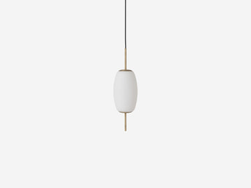 Silk Pendant Lamp – Small / Brass
