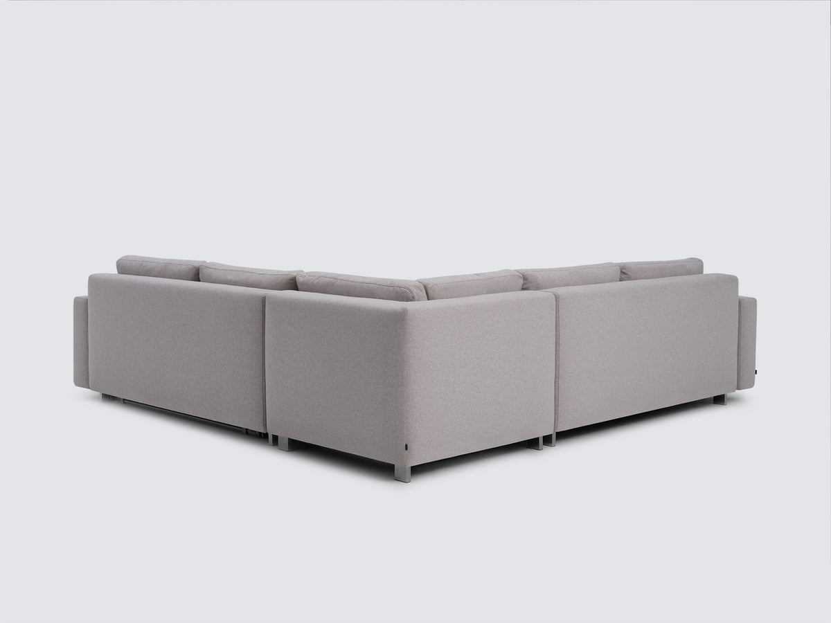 Ava Cloud with Stainless Steel Legs - Narrow Arms - Left Hand Facing Loveseat