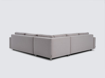 Ava Cloud with Stainless Steel Legs - Narrow Arms - Left Hand Facing Loveseat