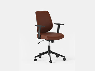 Daily Office Chair – Vegan leather / Mahogany