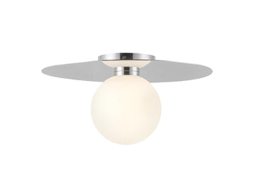 Elixir Flush Mount Light – 14" / Chrome