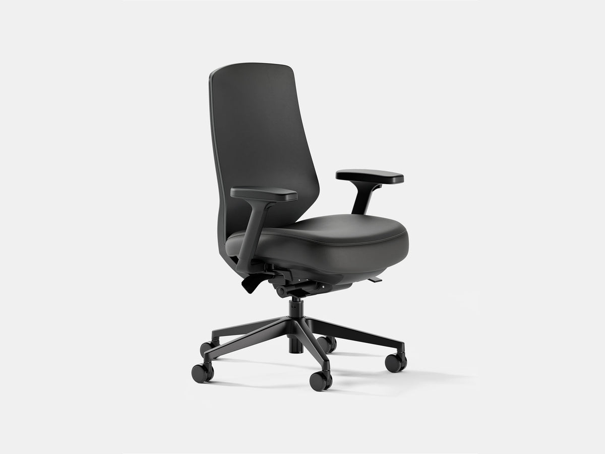 Ergonomic Pro Office Chair – Vegan Leather / Black