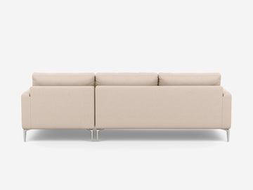 Grade 30 Panama Natural avec pattes aluminium - méridienne droitière
