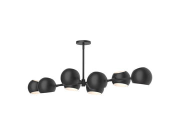 Willow Linear Pendant – Matte Black
