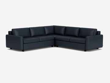 Evoque Atlantic with Black Ash Legs - Narrow Arms - Right Hand Facing Storage Loveseat