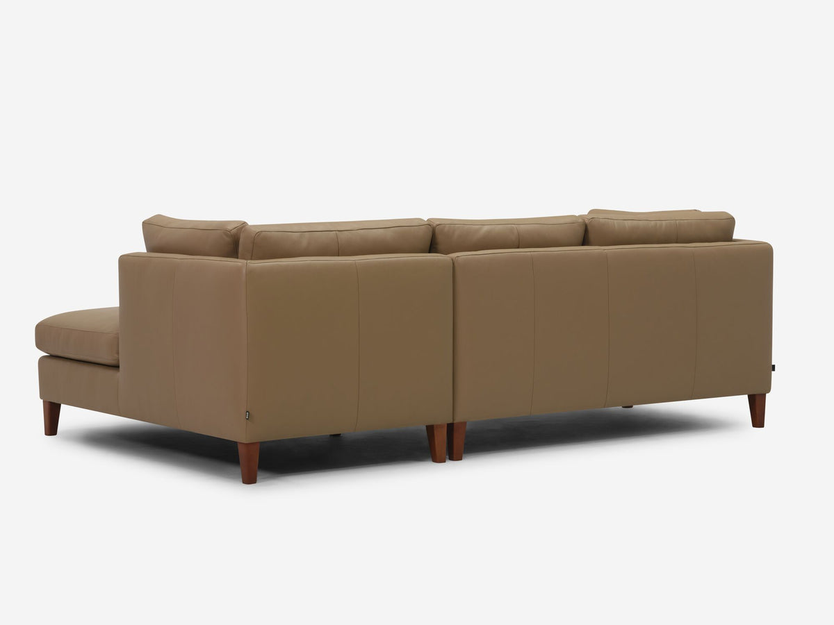 Rein Toast with Java Legs - Right Hand Facing Chaise