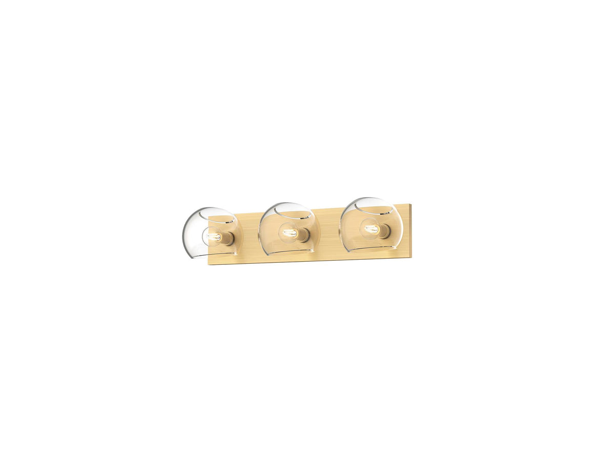 Willow Wall Light – 22" / Brushed Gold/Clear Glass