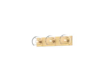 Willow Wall Light – 22" / Brushed Gold/Clear Glass