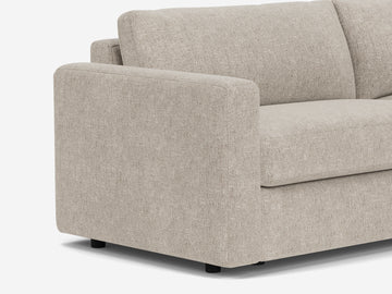 Polo Grey Fabric - Shallow - Narrow Track Arms