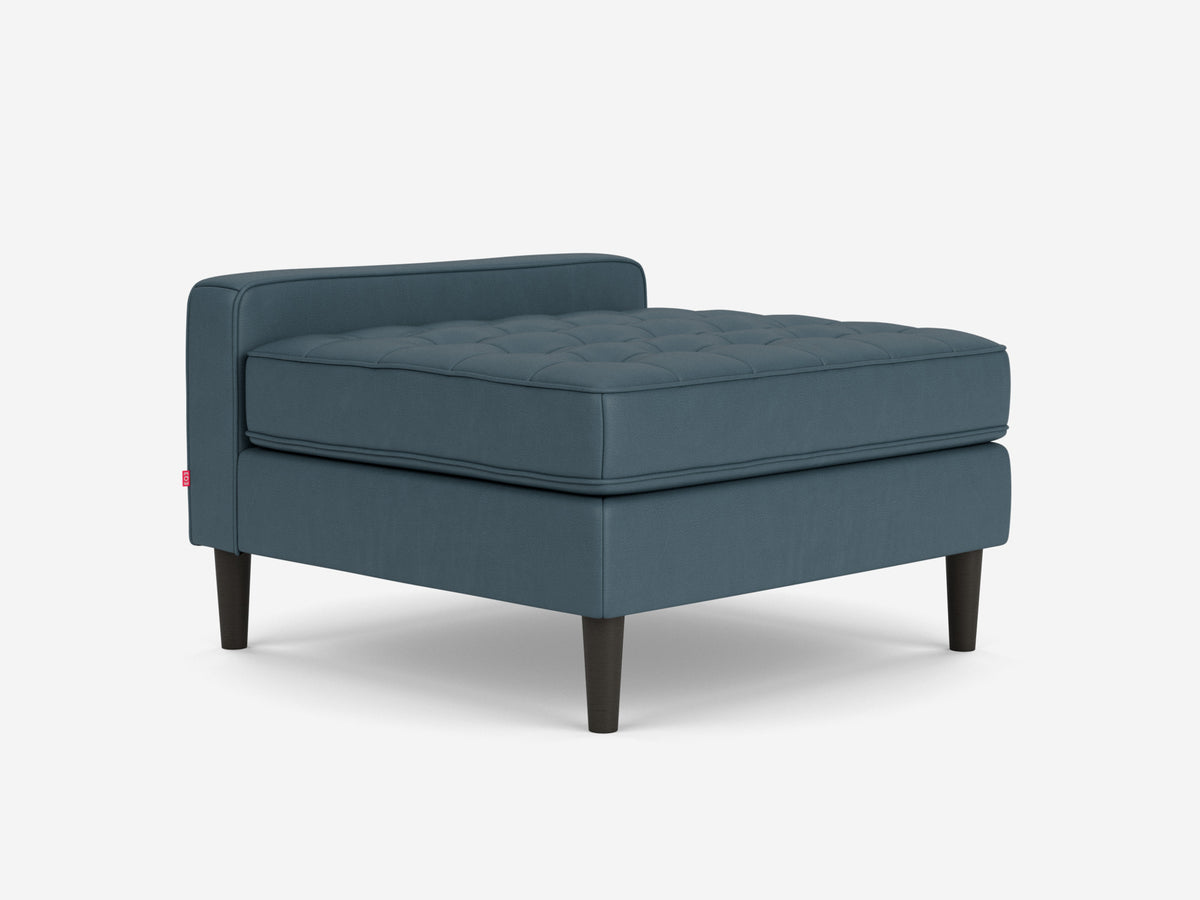Donna Blue Well with Black Ash Legs - Low Arm Height