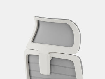 Ergonomic Headrest – Pebble (White)
