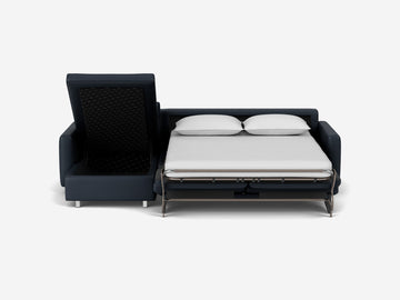 Evoque Atlantic with Stainless Steel Legs - Narrow Arms - Double - Left Hand Facing Storage Chaise