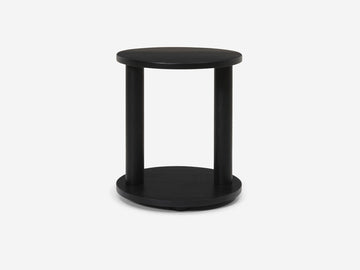Dizzy End Table – Round / Black